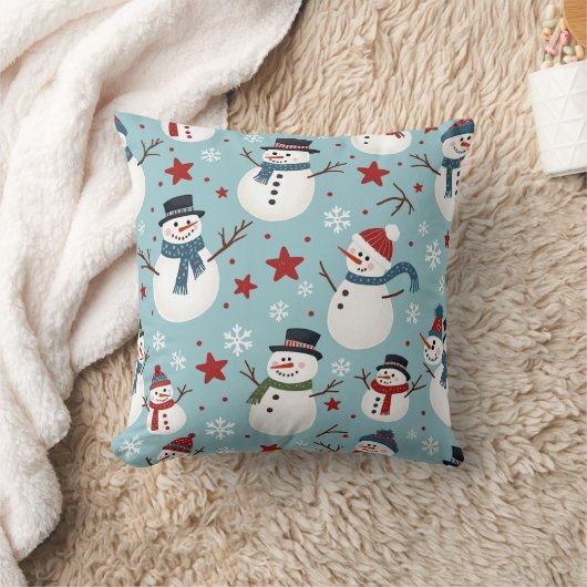 Snowman-kussen Kussen (Deken)
