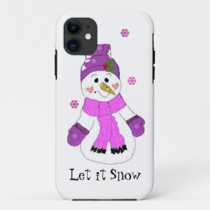 Snowman laat het sneeuwen iPhone 11 hoesje