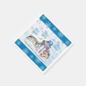 Snowman | Laat het sneeuwpapier servet (Hoek)