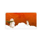 Snowman Label (Voorkant)