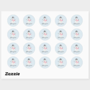 Snowman Laisser la neige Stickers