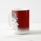 Snowman 'Le cadeau de l'enfant à maman' - Mug de N (Devant gauche)