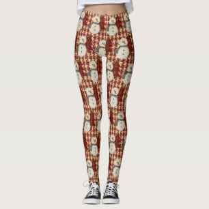 Snowman-Leggings met kerstmis bekijken Leggings