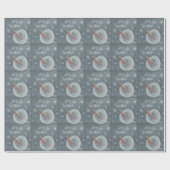 Snowman Let it Snow faux chalkboard gift wrapping Cadeaupapier (Vlak)