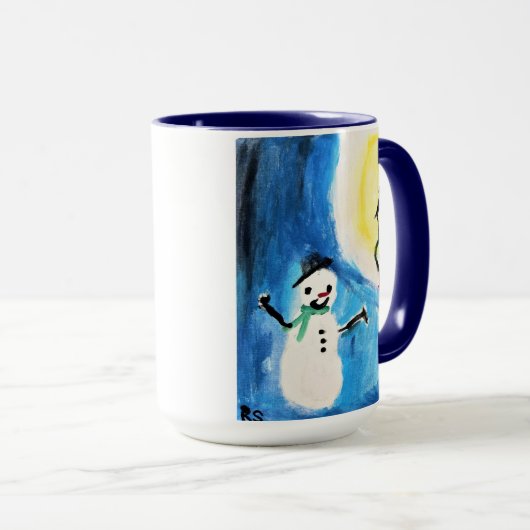 Snowman & Lightpost Mug (Devant droit)