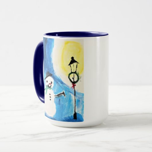 Snowman & Lightpost Mug (Devant gauche)
