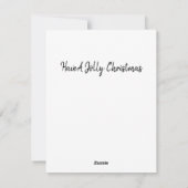 Snowman Love Holiday Card Feestdagenkaart (Achterkant)