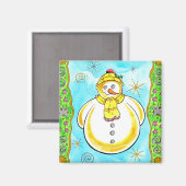 Snowman Magneet (Voorkant / Achterkant)