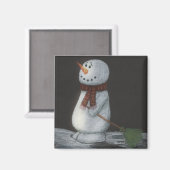 Snowman Magnet Magneet (Voorkant / Achterkant)