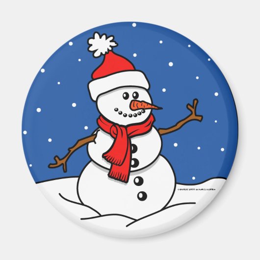 Snowman Magnet Magneet (Voorkant)
