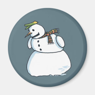 Snowman magnet magneet