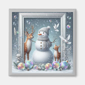 Snowman Magnet Magneet (Voorkant)