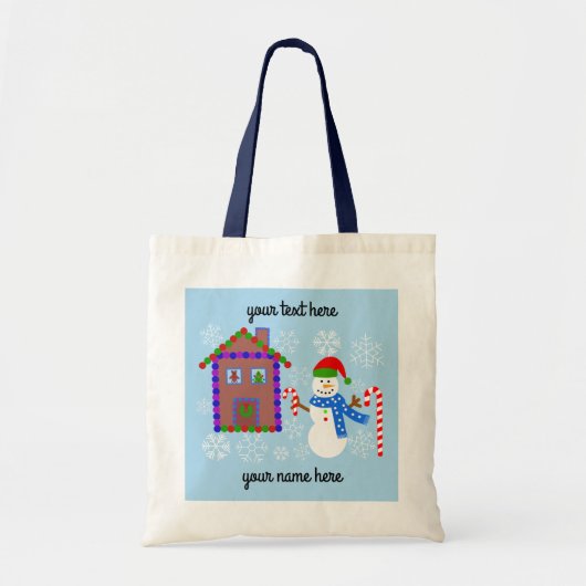 Snowman & Maison #1 Sac fourre-tout (Devant)