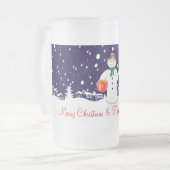 Snowman Matglas Bierpul (Voorkant links)