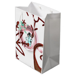 Snowman Merry Christmas Gift Bags Medium Cadeauzakje
