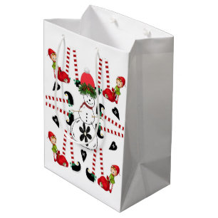 Snowman Merry Christmas Gift Bags Medium Cadeauzakje