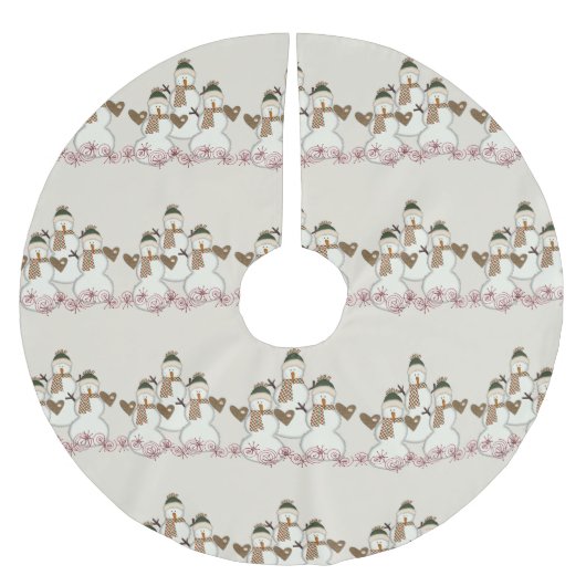 Snowman: Merry kerstboom Kerstboom Rok (Voorkant)