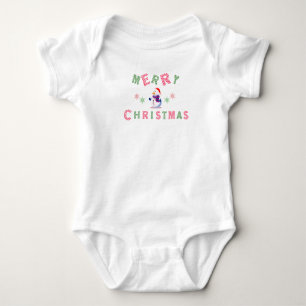 Snowman Merry Kerstmis Romper