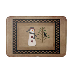 Snowman met Bath Mat