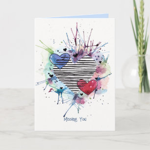 Snowman met cadeaus op Waterverf kaart