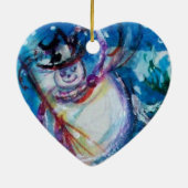 SNOWMAN MET CHRISTMAS TREE EN TOYS KERAMISCH ORNAMENT (Achterkant)