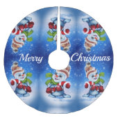Snowman met een sjaal kerstboom rok (Voorkant)