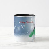 Snowman met een sjaal mok (Midden)