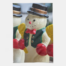 Snowman met Kerstmis Theedoek