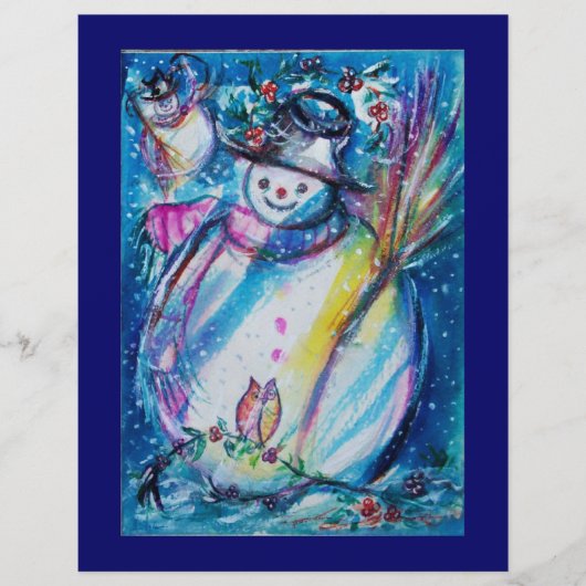 SNOWMAN MET OWL FLYER (Voorkant)