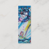 SNOWMAN MET OWL MINI VISITEKAARTJE (Achterkant)