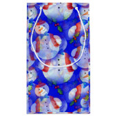 Snowman met Pet en karf Klein Cadeauzakje (Achterkant)