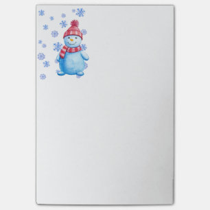 Snowman met Snowflakes Post-it® Notes