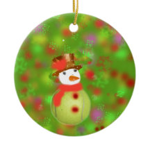 Snowman met tennis ball welkomstvakantie