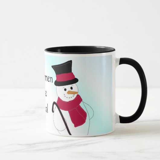 Snowman met Top Hat en Cane Mok (Rechts)