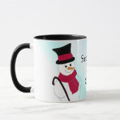 Snowman met Top Hat en Cane Mok (Links)