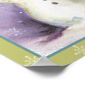 Snowman met Winter Mittens Poster (Hoek)