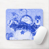 Snowman Mousepad Muismat (Met muis)