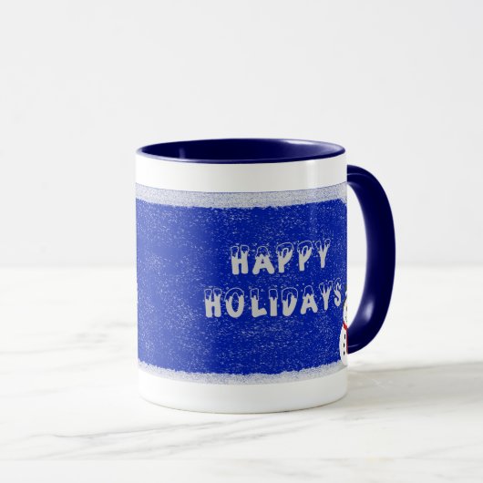 Snowman Mug Blue (Devant droit)