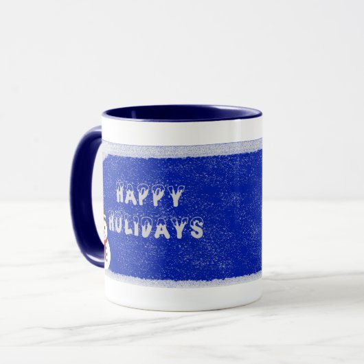 Snowman Mug Blue (Devant gauche)