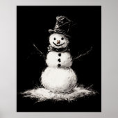 Snowman muur kunst poster (Voorkant)