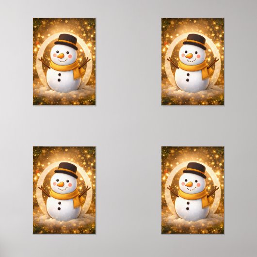 Snowman Muurkunst Sets (Voorkant)