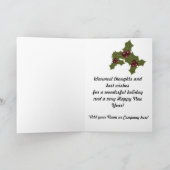Snowman Noël voeux ou invitation (Intérieur)