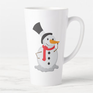 Snowman Nose Touch Christmas Mok! Latte Mok