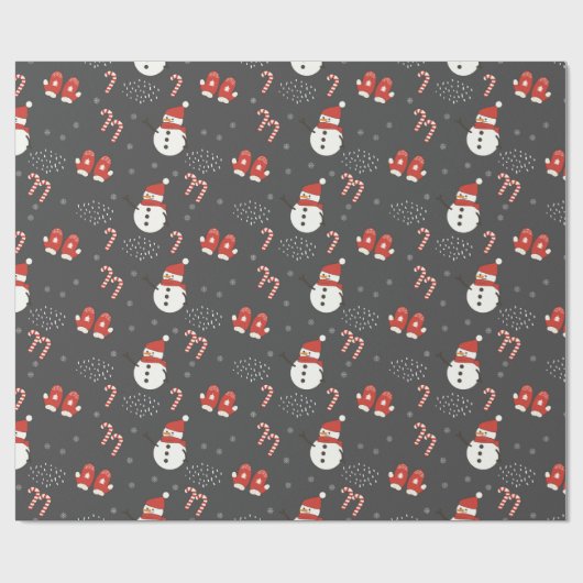 Snowman-omslagpapier voor kerstmis cadeaupapier (Vlak)