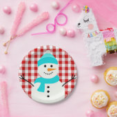 Snowman on Play Papieren Bordje (Feest)