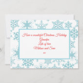 Snowman opa Gift Kaart houder (Achterkant)