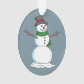 Snowman Ornament (achterkant)