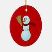 SnowMan Ornament 5 (Personaliseren) (Rechts)