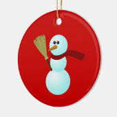 SnowMan Ornament 5 (Personaliseren) (Links)