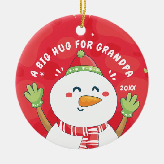 Snowman Ornament van GRANDPA (Voorkant)